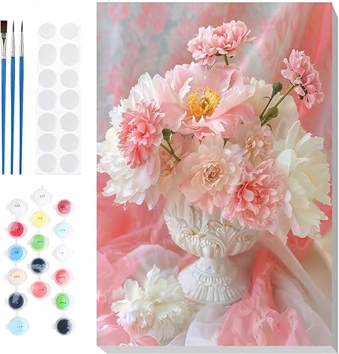 Malen Nach Zahlen Erwachsene, Malen nach Zahlen Kinder Blumenvase DIY Handgemal Acryl Ölmalerei auf Leinwand mit Pinseln, Wanddekoration Zuhause, Stressabbau Kreatives Hobby, Ohne Rahmen 20x28 in B48 Malen Nach Zahlen Erwachsene, Malen nach Zahlen Kinder Blumenvase DIY Handgemal Acryl Ölmalerei auf Leinwand mit Pinseln, Wanddekoration Zuhause, Stressabbau Kreatives Hobby, Ohne Rahmen 20x28 in B48 von Generic