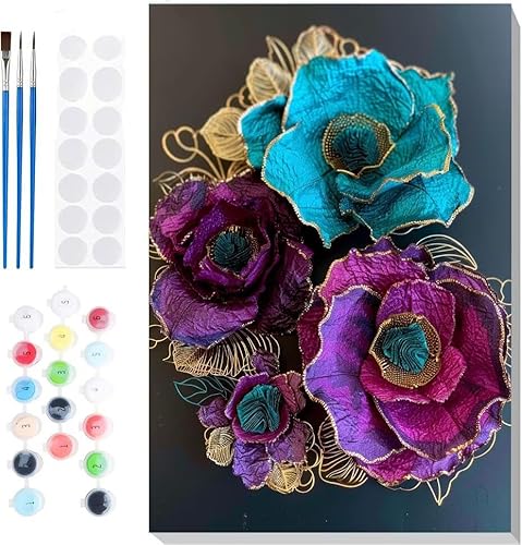 Malen Nach Zahlen Erwachsene, Malen nach Zahlen Kinder Farbe Blumen DIY Handgemal Acryl Ölmalerei auf Leinwand mit Pinseln, Wanddekoration Zuhause, Kreatives Hobby, Ohne Rahmen 36 x 48 in B-5 Malen Nach Zahlen Erwachsene, Malen nach Zahlen Kinder Farbe Blumen DIY Handgemal Acryl Ölmalerei auf Leinwand mit Pinseln, Wanddekoration Zuhause, Kreatives Hobby, Ohne Rahmen 36 x 48 in B-5 von Generic