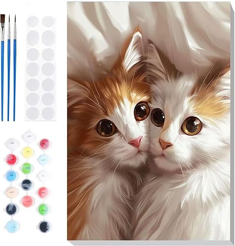 Malen Nach Zahlen Erwachsene, Malen nach Zahlen Kinder Katze niedlich DIY Handgemal Acryl Ölmalerei auf Leinwand mit Pinseln, Wanddekoration Zuhause, Kreatives Hobby, Ohne Rahmen 12 x 16 in B-73 Malen Nach Zahlen Erwachsene, Malen nach Zahlen Kinder Katze niedlich DIY Handgemal Acryl Ölmalerei auf Leinwand mit Pinseln, Wanddekoration Zuhause, Kreatives Hobby, Ohne Rahmen 12 x 16 in B-73 von Generic