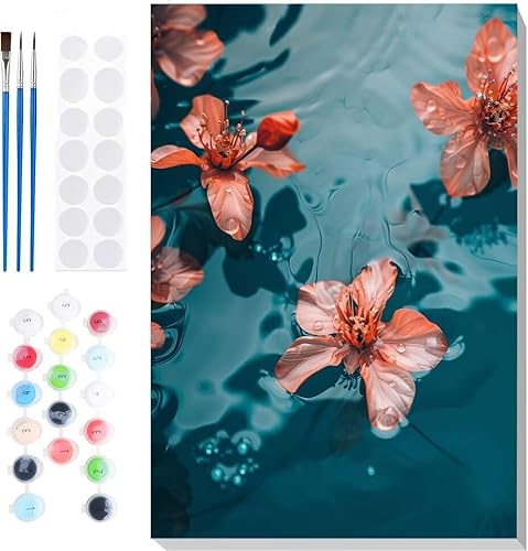 Malen Nach Zahlen Erwachsene, Malen nach Zahlen Kinder Wasser Blumen DIY Handgemal Acryl Ölmalerei auf Leinwand mit Pinseln, Wanddekoration Zuhause, Kreatives Hobby, Ohne Rahmen 16 x 20 in B-95 Malen Nach Zahlen Erwachsene, Malen nach Zahlen Kinder Wasser Blumen DIY Handgemal Acryl Ölmalerei auf Leinwand mit Pinseln, Wanddekoration Zuhause, Kreatives Hobby, Ohne Rahmen 16 x 20 in B-95 von Generic
