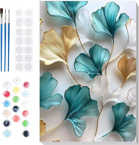 Malen Nach Zahlen Erwachsene, Malen nach Zahlen Kinder Wasserperlen Blumen DIY Handgemal Acryl Ölmalerei auf Leinwand mit Pinseln, Wanddekoration Zuhause, Kreatives Hobby, Ohne Rahmen 8 x 12 in B-98 von Generic