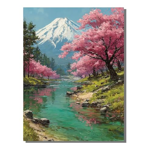 Malen Nach Zahlen Erwachsene Abstrakt, Groß DIY Malen Nach Zahlen Landschaft, Anfänger Frauen Bastelset, Pinsel und 36 Acrylfarbe, Paint by Numbers Basteln für Wand Dekor Geschenk 100x135cm ZBSWK79 von Generic