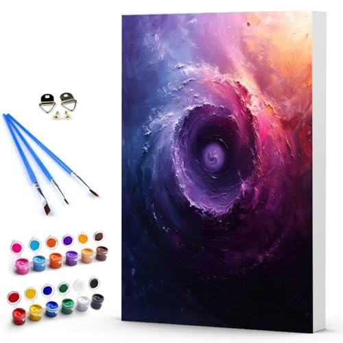 Malen Nach Zahlen Erwachsene Abstrakt Malen Nach Zahlen Bastelset Erwachsene, DIY Landschaft Mit Pinseln und Acrylfarben Handgemalt Ölgemälde Leinwand Set, Home Deko 40x50 cm Ohne Rahmen -TL25033C von Generic