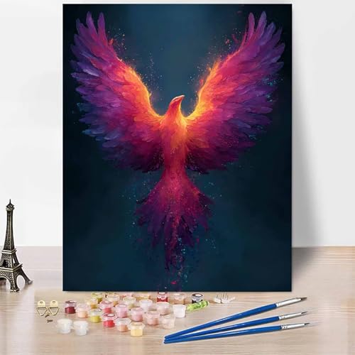 Malen Nach Zahlen Erwachsene Abstrakt Malen Nach Zahlen PhöNix, DIY Set Erwachsene Anfänger Mit 3 - Pinseln und Acrylfarbe, Handgemalt Ölgemälde für Frauen, Deko Wohnzimmer 30x40cm Ohne Rahmen -XY36 Malen Nach Zahlen Erwachsene Abstrakt Malen Nach Zahlen PhöNix, DIY Set Erwachsene Anfänger Mit 3 - Pinseln und Acrylfarbe, Handgemalt Ölgemälde für Frauen, Deko Wohnzimmer 30x40cm Ohne Rahmen -XY36 von Generic