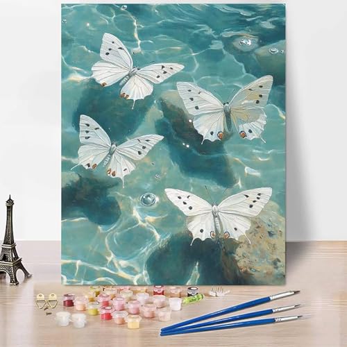 Malen Nach Zahlen Erwachsene Abstrakt Malen Nach Zahlen Schmetterling, DIY Set Erwachsene Mit 3 - Pinseln und Acrylfarbe, Handgemalt Ölgemälde für Frauen, Deko Wohnzimmer 40 x 60 cm Ohne Rahmen -XY507 Malen Nach Zahlen Erwachsene Abstrakt Malen Nach Zahlen Schmetterling, DIY Set Erwachsene Mit 3 - Pinseln und Acrylfarbe, Handgemalt Ölgemälde für Frauen, Deko Wohnzimmer 40 x 60 cm Ohne Rahmen -XY507 von Generic