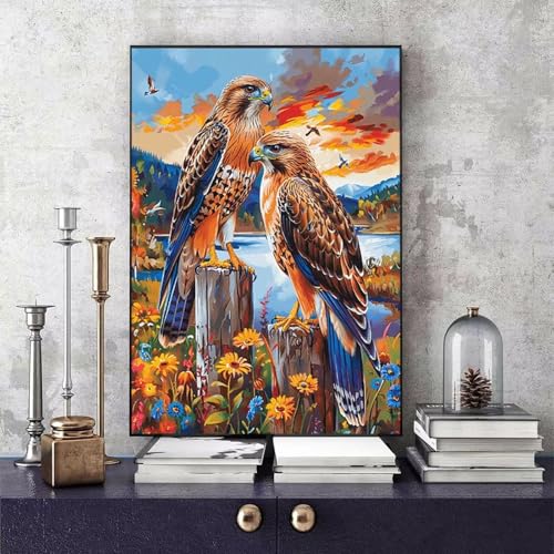 Malen Nach Zahlen Erwachsene Adler Malen Nach Zahlen Blume, DIY Set Erwachsene Paint by Numbers mit 3 Pinsel und Acrylfarben für Zimmer Deko Wohnzimmer, Geschenke für Frauen 40 x 60 cm -bby250600 Malen Nach Zahlen Erwachsene Adler Malen Nach Zahlen Blume, DIY Set Erwachsene Paint by Numbers mit 3 Pinsel und Acrylfarben für Zimmer Deko Wohnzimmer, Geschenke für Frauen 40 x 60 cm -bby250600 von Generic