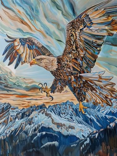 Malen Nach Zahlen Erwachsene Adler Malen Nach Zahlen Schneeszene, Painting by Numbers, DIY Basteln Erwachsene Handgemalt Ölgemälde Set Mit Pinseln und Acrylfarbe für Zimmer Deko 90x120cm 5-4359 Malen Nach Zahlen Erwachsene Adler Malen Nach Zahlen Schneeszene, Painting by Numbers, DIY Basteln Erwachsene Handgemalt Ölgemälde Set Mit Pinseln und Acrylfarbe für Zimmer Deko 90x120cm 5-4359 von Generic