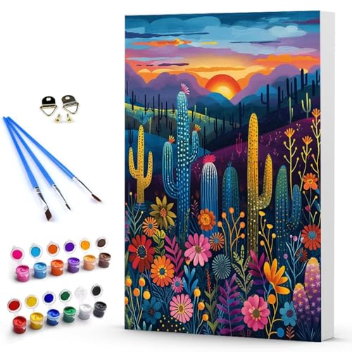 Malen Nach Zahlen Erwachsene Anlage Malen Nach Zahlen Bastelset Erwachsene, DIY Abstrakt Mit Pinseln und Acrylfarben Handgemalt Ölgemälde Leinwand Set, Home Deko 70 x 95 cm Ohne Rahmen -TL250342 von Generic