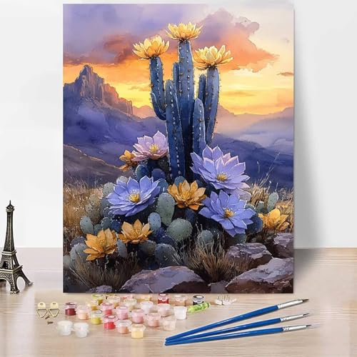 Malen Nach Zahlen Erwachsene Anlage Malen Nach Zahlen Kaktus, DIY Set Erwachsene Anfänger Mit 3 - Pinseln und Acrylfarbe, Handgemalt Ölgemälde für Frauen, Deko Wohnzimmer 40x50cm Ohne Rahmen -XY404 Malen Nach Zahlen Erwachsene Anlage Malen Nach Zahlen Kaktus, DIY Set Erwachsene Anfänger Mit 3 - Pinseln und Acrylfarbe, Handgemalt Ölgemälde für Frauen, Deko Wohnzimmer 40x50cm Ohne Rahmen -XY404 von Generic