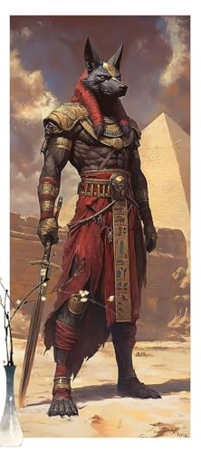 Malen Nach Zahlen Erwachsene Anubis, DIY Malen Nach Zahlen XXL Paint by Numbers für Anfänger, Bastelset Handgemalt Ölgemälde Kreativ Set Mit Pinseln und Acrylfarbe, Home Décor Ägypten 90 X 240cm Y1210 Malen Nach Zahlen Erwachsene Anubis, DIY Malen Nach Zahlen XXL Paint by Numbers für Anfänger, Bastelset Handgemalt Ölgemälde Kreativ Set Mit Pinseln und Acrylfarbe, Home Décor Ägypten 90 X 240cm Y1210 von Generic