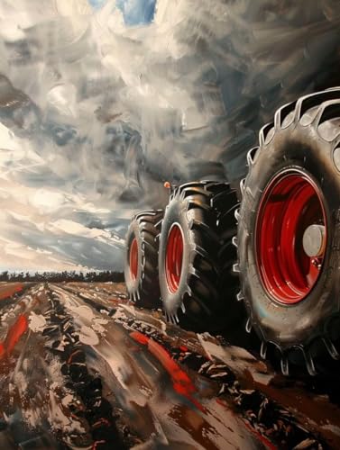 Malen Nach Zahlen Erwachsene Auto Malen Nach Zahlen Kunst, Painting by Numbers, DIY Basteln Erwachsene Handgemalt Ölgemälde Set Mit Pinseln und Acrylfarbe für Zimmer Deko Geschenke 90x120cm 8-9172 von Generic