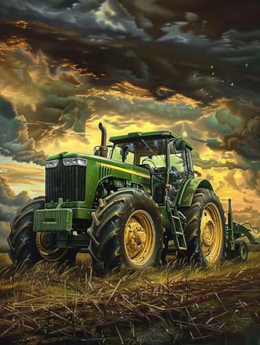 Malen Nach Zahlen Erwachsene Auto Malen Nach Zahlen Sonnenuntergang, Painting by Numbers, DIY Basteln Erwachsene Handgemalt Ölgemälde Set Mit Pinseln und Acrylfarbe für Zimmer Deko 50x65cm 0-9537 von Generic