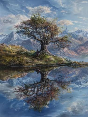 Malen Nach Zahlen Erwachsene Baum, Malen Nach Zahlen Landschaft, Paint by Numbers Bastelset Erwachsene DIY Handgemalt Ölgemälde Leinwand Kits für Wanddeko, Geschenke für Frauen 100x135cm O-2059 Malen Nach Zahlen Erwachsene Baum, Malen Nach Zahlen Landschaft, Paint by Numbers Bastelset Erwachsene DIY Handgemalt Ölgemälde Leinwand Kits für Wanddeko, Geschenke für Frauen 100x135cm O-2059 von Generic