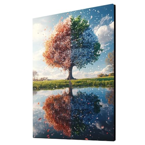 Malen Nach Zahlen Erwachsene Baum DIY Set Erwachsene mit Leinwand zum Bemalen Landschaft 50 x 70 cm 36 Farben Acrylfarben Set und Pinsel, Malen Nach Zahlen Kinder für Deko Wohnzimmer Geschenke 2YH3945 Malen Nach Zahlen Erwachsene Baum DIY Set Erwachsene mit Leinwand zum Bemalen Landschaft 50 x 70 cm 36 Farben Acrylfarben Set und Pinsel, Malen Nach Zahlen Kinder für Deko Wohnzimmer Geschenke 2YH3945 von Generic