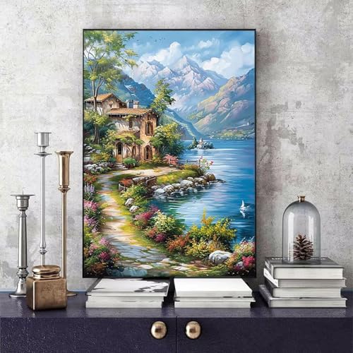 Malen Nach Zahlen Erwachsene Berg Malen Nach Zahlen Landschaft, DIY Set Erwachsene Paint by Numbers mit 3 Pinsel und Acrylfarben für Zimmer Deko Wohnzimmer, Geschenke 100 x 135 cm -bby2506L8955 Malen Nach Zahlen Erwachsene Berg Malen Nach Zahlen Landschaft, DIY Set Erwachsene Paint by Numbers mit 3 Pinsel und Acrylfarben für Zimmer Deko Wohnzimmer, Geschenke 100 x 135 cm -bby2506L8955 von Generic