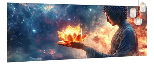 Malen Nach Zahlen Erwachsene Blume, DIY Malen Nach Zahlen XXL Paint by Numbers für Anfänger, Bastelset Handgemalt Ölgemälde Kreativ Set Mit Pinseln und Acrylfarbe, Home Décor Buddha 80 X 180cm Y1170 Malen Nach Zahlen Erwachsene Blume, DIY Malen Nach Zahlen XXL Paint by Numbers für Anfänger, Bastelset Handgemalt Ölgemälde Kreativ Set Mit Pinseln und Acrylfarbe, Home Décor Buddha 80 X 180cm Y1170 von Generic