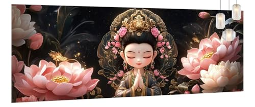 Malen Nach Zahlen Erwachsene Blume, DIY Malen Nach Zahlen XXL Paint by Numbers für Anfänger, Bastelset Handgemalt Ölgemälde Kreativ Set Mit Pinseln und Acrylfarbe, Home Décor Buddha 90 X 240cm Y1168 Malen Nach Zahlen Erwachsene Blume, DIY Malen Nach Zahlen XXL Paint by Numbers für Anfänger, Bastelset Handgemalt Ölgemälde Kreativ Set Mit Pinseln und Acrylfarbe, Home Décor Buddha 90 X 240cm Y1168 von Generic