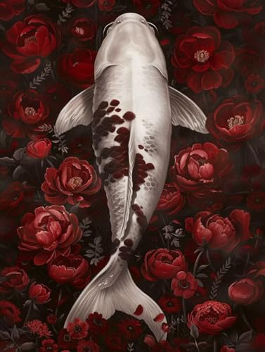 Malen Nach Zahlen Erwachsene Blume, Malen Nach Zahlen Fisch, Paint by Numbers Bastelset Erwachsene DIY Handgemalt Ölgemälde Leinwand Kits für Wanddeko, Geschenke für Frauen Anfänger 40x50cm 3-1428 Malen Nach Zahlen Erwachsene Blume, Malen Nach Zahlen Fisch, Paint by Numbers Bastelset Erwachsene DIY Handgemalt Ölgemälde Leinwand Kits für Wanddeko, Geschenke für Frauen Anfänger 40x50cm 3-1428 von Generic