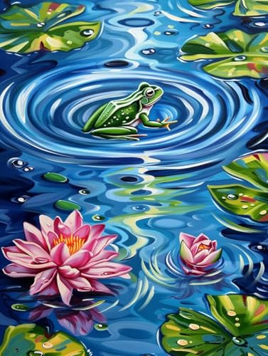 Malen Nach Zahlen Erwachsene Blume, Malen Nach Zahlen Frosch, Paint by Numbers Bastelset Erwachsene DIY Handgemalt Ölgemälde Leinwand Kits für Wanddeko, Geschenke für Frauen Anfänger 30x40cm 9-1513 Malen Nach Zahlen Erwachsene Blume, Malen Nach Zahlen Frosch, Paint by Numbers Bastelset Erwachsene DIY Handgemalt Ölgemälde Leinwand Kits für Wanddeko, Geschenke für Frauen Anfänger 30x40cm 9-1513 von Generic