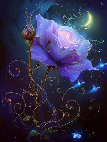 Malen Nach Zahlen Erwachsene Blume, Malen Nach Zahlen Mond, Paint by Numbers Bastelset Erwachsene DIY Handgemalt Ölgemälde Leinwand Kits für Wanddeko, Geschenke für Frauen Anfänger 40x50cm W-8655 Malen Nach Zahlen Erwachsene Blume, Malen Nach Zahlen Mond, Paint by Numbers Bastelset Erwachsene DIY Handgemalt Ölgemälde Leinwand Kits für Wanddeko, Geschenke für Frauen Anfänger 40x50cm W-8655 von Generic