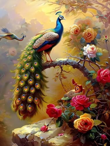 Malen Nach Zahlen Erwachsene Blume, Malen Nach Zahlen Pfau, Paint by Numbers Bastelset Erwachsene DIY Handgemalt Ölgemälde Leinwand Kits für Wanddeko, Geschenke für Frauen Anfänger 100x135cm C-2274 Malen Nach Zahlen Erwachsene Blume, Malen Nach Zahlen Pfau, Paint by Numbers Bastelset Erwachsene DIY Handgemalt Ölgemälde Leinwand Kits für Wanddeko, Geschenke für Frauen Anfänger 100x135cm C-2274 von Generic
