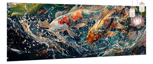Malen Nach Zahlen Erwachsene Blume,DIY Paint by Numbers für Anfänger,Bastelset Handgemalt Ölgemälde Kreativ Set Mit 3-Pinseln und Acrylfarbe,Geschenk Home Wand Décor Fisch 90 X 240cm Ohne Rahmen Y1193 Malen Nach Zahlen Erwachsene Blume,DIY Paint by Numbers für Anfänger,Bastelset Handgemalt Ölgemälde Kreativ Set Mit 3-Pinseln und Acrylfarbe,Geschenk Home Wand Décor Fisch 90 X 240cm Ohne Rahmen Y1193 von Generic