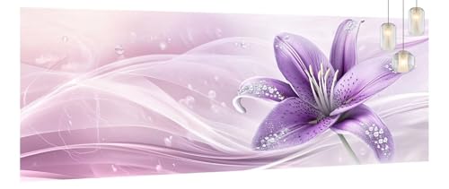 Malen Nach Zahlen Erwachsene Blume,DIY Paint by Numbers für Anfänger und Kinder,Bastelset Handgemalt Ölgemälde Kreativ Set Mit 3-Pinseln und Acrylfarbe,Geschenk Home Wand Décor Lilie 60 X 120cm Y1153 von Generic