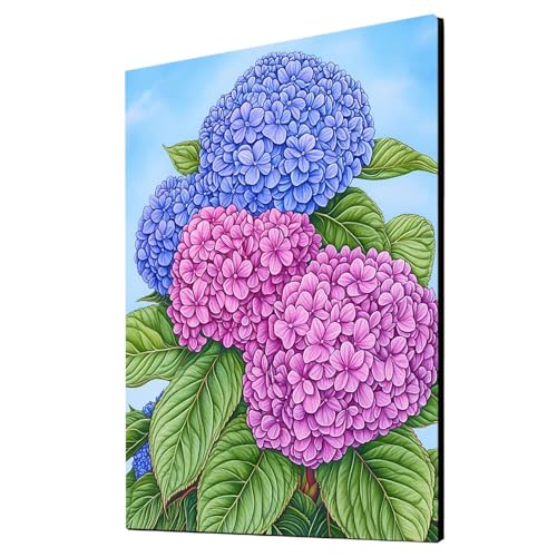 Malen Nach Zahlen Erwachsene Blume DIY Set Erwachsene mit Leinwand zum Bemalen Landschaft 35x50cm 36 Farben Acrylfarben Set und Pinsel, Malen Nach Zahlen Kinder für Deko Wohnzimmer Geschenke 2YH-2363 von Generic