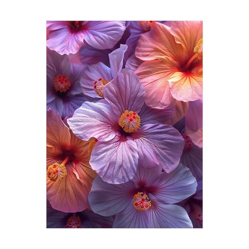Malen Nach Zahlen Erwachsene Blume DIY Set Erwachsene mit Leinwand zum Bemalen Pflanzen 100 x 135 cm 36 Farben Acrylfarben Set und Pinsel, Malen Nach Zahlen Kinder für Zimmer Deko Geschenke 2YH-12280 von Generic