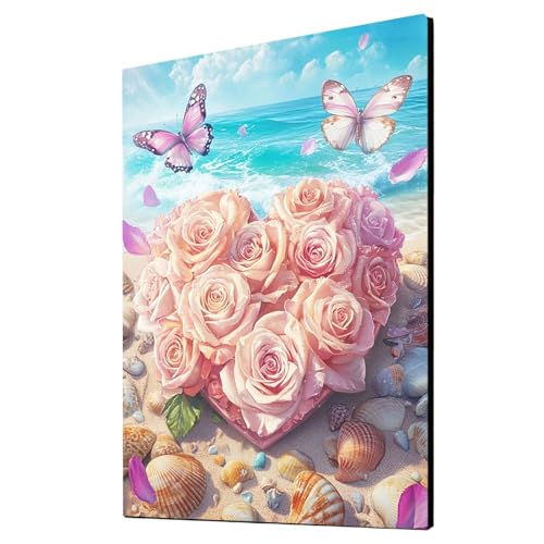 Malen Nach Zahlen Erwachsene Blume DIY Set Erwachsene mit Leinwand zum Bemalen Strand 95 x 70CM 36 Farben Acrylfarben Set und Pinsel, Malen Nach Zahlen Kinder für Deko Wohnzimmer Geschenke 2YH-4667 Malen Nach Zahlen Erwachsene Blume DIY Set Erwachsene mit Leinwand zum Bemalen Strand 95 x 70CM 36 Farben Acrylfarben Set und Pinsel, Malen Nach Zahlen Kinder für Deko Wohnzimmer Geschenke 2YH-4667 von Generic