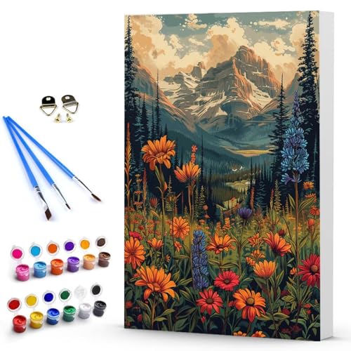 Malen Nach Zahlen Erwachsene Blume Malen Nach Zahlen Bastelset Erwachsene, DIY Abstrakt Mit Pinseln und Acrylfarben Handgemalt Ölgemälde Leinwand Set, Home Deko 100 x 135 CM Ohne Rahmen -TL25030G von Generic