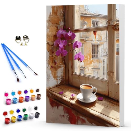 Malen Nach Zahlen Erwachsene Blume Malen Nach Zahlen Bastelset Erwachsene, DIY Fenster Mit Pinseln und Acrylfarben Handgemalt Ölgemälde Leinwand Set, Home Deko 50 x 65 cm Ohne Rahmen -TL250326N Malen Nach Zahlen Erwachsene Blume Malen Nach Zahlen Bastelset Erwachsene, DIY Fenster Mit Pinseln und Acrylfarben Handgemalt Ölgemälde Leinwand Set, Home Deko 50 x 65 cm Ohne Rahmen -TL250326N von Generic