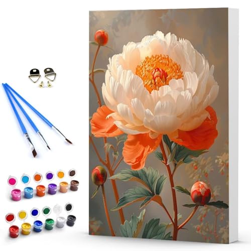 Malen Nach Zahlen Erwachsene Blume Malen Nach Zahlen Bastelset Erwachsene, DIY Landschaft Mit Pinseln und Acrylfarben Handgemalt Ölgemälde Leinwand Set, Home Deko (60x80cm) Ohne Rahmen -TL2503Z5 von Generic
