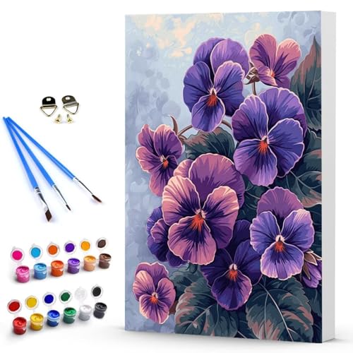 Malen Nach Zahlen Erwachsene Blume Malen Nach Zahlen Bastelset Erwachsene, DIY Landschaft Mit Pinseln und Acrylfarben Handgemalt Ölgemälde Leinwand Set, Home Deko 70x95 cm Ohne Rahmen -TL250395 von Generic