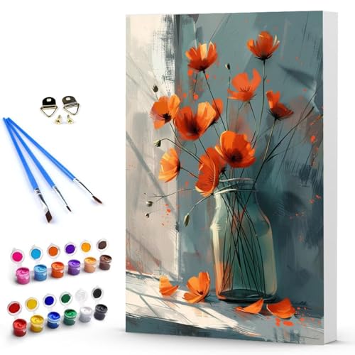 Malen Nach Zahlen Erwachsene Blume Malen Nach Zahlen Bastelset Erwachsene, DIY Vase Mit Pinseln und Acrylfarben Handgemalt Ölgemälde Leinwand Set, Home Deko Geschenk 20x30 cm Ohne Rahmen -TL25034A Malen Nach Zahlen Erwachsene Blume Malen Nach Zahlen Bastelset Erwachsene, DIY Vase Mit Pinseln und Acrylfarben Handgemalt Ölgemälde Leinwand Set, Home Deko Geschenk 20x30 cm Ohne Rahmen -TL25034A von Generic