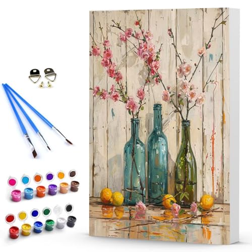 Malen Nach Zahlen Erwachsene Blume Malen Nach Zahlen Bastelset Erwachsene, DIY Vase Mit Pinseln und Acrylfarben Handgemalt Ölgemälde Leinwand Set, Home Deko Geschenk 70 x 95 cm Ohne Rahmen -TL250340R Malen Nach Zahlen Erwachsene Blume Malen Nach Zahlen Bastelset Erwachsene, DIY Vase Mit Pinseln und Acrylfarben Handgemalt Ölgemälde Leinwand Set, Home Deko Geschenk 70 x 95 cm Ohne Rahmen -TL250340R von Generic