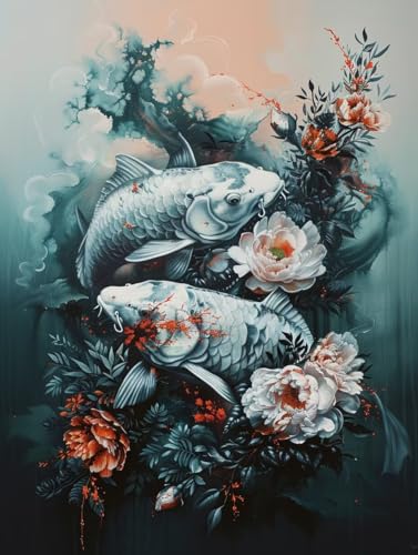 Malen Nach Zahlen Erwachsene Blume Malen Nach Zahlen Fisch, Painting by Numbers, DIY Basteln Erwachsene Handgemalt Ölgemälde Set Mit Pinseln und Acrylfarbe für Zimmer Deko Geschenke 70x95cm 1-1771 Malen Nach Zahlen Erwachsene Blume Malen Nach Zahlen Fisch, Painting by Numbers, DIY Basteln Erwachsene Handgemalt Ölgemälde Set Mit Pinseln und Acrylfarbe für Zimmer Deko Geschenke 70x95cm 1-1771 von Generic