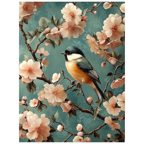 Malen Nach Zahlen Erwachsene Blume Malen Nach Zahlen Kinder, DIY Set Erwachsene mit Pinselset Acrylfarben Set Leinwand zum Bemalen 30x40 cm, Vogel Paint by Numbers Deko wohnzimmer Geschenke 8YH-4118 Malen Nach Zahlen Erwachsene Blume Malen Nach Zahlen Kinder, DIY Set Erwachsene mit Pinselset Acrylfarben Set Leinwand zum Bemalen 30x40 cm, Vogel Paint by Numbers Deko wohnzimmer Geschenke 8YH-4118 von Generic