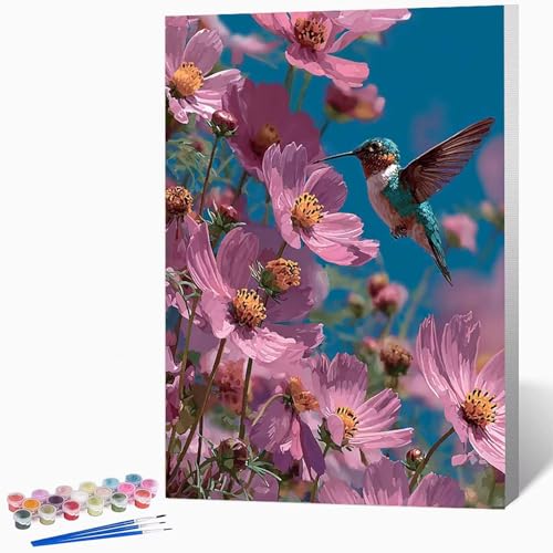 Malen Nach Zahlen Erwachsene Blumen Malen Nach Zahlen Eisvogel, Bastelset Erwachsene Mit 3-Pinseln Und Acrylfarbe, DIY Handgemalt öLgemäLde Kit FüR Geschenke, Deko 50 x 65 cm Ohne Rahmen -LKF0769S7 Malen Nach Zahlen Erwachsene Blumen Malen Nach Zahlen Eisvogel, Bastelset Erwachsene Mit 3-Pinseln Und Acrylfarbe, DIY Handgemalt öLgemäLde Kit FüR Geschenke, Deko 50 x 65 cm Ohne Rahmen -LKF0769S7 von Generic