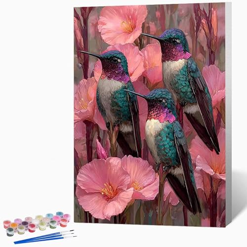 Malen Nach Zahlen Erwachsene Blumen Malen Nach Zahlen Eisvogel, Bastelset Erwachsene Mit 3-Pinseln Und Acrylfarbe, DIY Handgemalt öLgemäLde Kit FüR Geschenke, Deko 50×65cm Ohne Rahmen -LKF0733XR Malen Nach Zahlen Erwachsene Blumen Malen Nach Zahlen Eisvogel, Bastelset Erwachsene Mit 3-Pinseln Und Acrylfarbe, DIY Handgemalt öLgemäLde Kit FüR Geschenke, Deko 50×65cm Ohne Rahmen -LKF0733XR von Generic