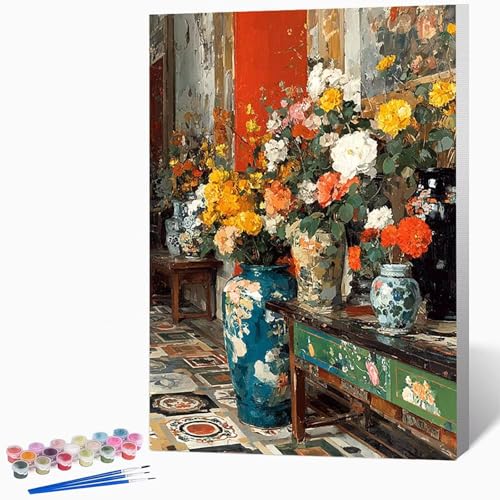 Malen Nach Zahlen Erwachsene Blumen Malen Nach Zahlen Landschaft, Bastelset Erwachsene Mit 3-Pinseln Und Acrylfarbe, DIY Handgemalt öLgemäLde Kit FüR Geschenke, Deko 100×135cm Ohne Rahmen -LKF0799PZ Malen Nach Zahlen Erwachsene Blumen Malen Nach Zahlen Landschaft, Bastelset Erwachsene Mit 3-Pinseln Und Acrylfarbe, DIY Handgemalt öLgemäLde Kit FüR Geschenke, Deko 100×135cm Ohne Rahmen -LKF0799PZ von Generic