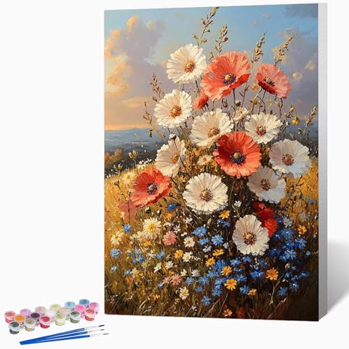 Malen Nach Zahlen Erwachsene Blumen Malen Nach Zahlen Landschaft, Bastelset Erwachsene Mit 3-Pinseln Und Acrylfarbe, DIY Handgemalt öLgemäLde Kit FüR Geschenke, Deko 100x135cm Ohne Rahmen -LKF0727XM Malen Nach Zahlen Erwachsene Blumen Malen Nach Zahlen Landschaft, Bastelset Erwachsene Mit 3-Pinseln Und Acrylfarbe, DIY Handgemalt öLgemäLde Kit FüR Geschenke, Deko 100x135cm Ohne Rahmen -LKF0727XM von Generic