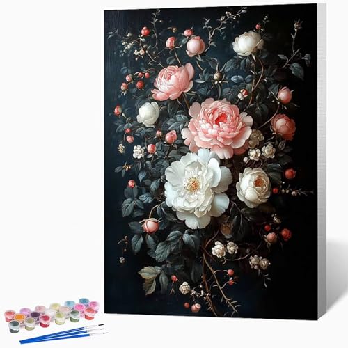 Malen Nach Zahlen Erwachsene Blumen Malen Nach Zahlen Landschaft, Bastelset Erwachsene Mit 3-Pinseln Und Acrylfarbe, DIY Handgemalt öLgemäLde Kit FüR Geschenke, Deko 40 x 60 cm Ohne Rahmen -LKF0741WA Malen Nach Zahlen Erwachsene Blumen Malen Nach Zahlen Landschaft, Bastelset Erwachsene Mit 3-Pinseln Und Acrylfarbe, DIY Handgemalt öLgemäLde Kit FüR Geschenke, Deko 40 x 60 cm Ohne Rahmen -LKF0741WA von Generic