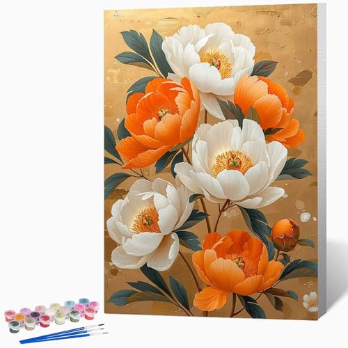 Malen Nach Zahlen Erwachsene Blumen Malen Nach Zahlen Landschaft, Bastelset Erwachsene Mit 3-Pinseln Und Acrylfarbe, DIY Handgemalt öLgemäLde Kit FüR Geschenke, Deko 50 x 65 cm Ohne Rahmen -LKF07683 Malen Nach Zahlen Erwachsene Blumen Malen Nach Zahlen Landschaft, Bastelset Erwachsene Mit 3-Pinseln Und Acrylfarbe, DIY Handgemalt öLgemäLde Kit FüR Geschenke, Deko 50 x 65 cm Ohne Rahmen -LKF07683 von Generic