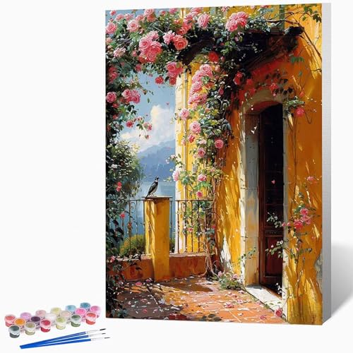 Malen Nach Zahlen Erwachsene Blumen Malen Nach Zahlen Landschaft, Bastelset Erwachsene Mit 3-Pinseln Und Acrylfarbe, DIY Handgemalt öLgemäLde Kit FüR Geschenke, Deko 60x80cm Ohne Rahmen -LKF0752Q2 Malen Nach Zahlen Erwachsene Blumen Malen Nach Zahlen Landschaft, Bastelset Erwachsene Mit 3-Pinseln Und Acrylfarbe, DIY Handgemalt öLgemäLde Kit FüR Geschenke, Deko 60x80cm Ohne Rahmen -LKF0752Q2 von Generic
