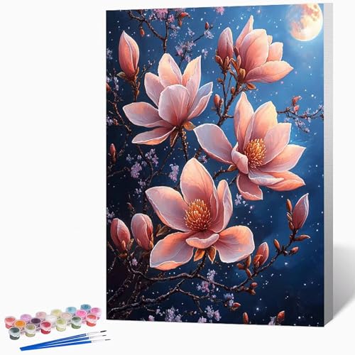 Malen Nach Zahlen Erwachsene Blumen Malen Nach Zahlen Landschaft, Bastelset Erwachsene Mit 3-Pinseln Und Acrylfarbe, DIY Handgemalt öLgemäLde Kit FüR Geschenke, Deko 70×95cm Ohne Rahmen -LKF0735G3 Malen Nach Zahlen Erwachsene Blumen Malen Nach Zahlen Landschaft, Bastelset Erwachsene Mit 3-Pinseln Und Acrylfarbe, DIY Handgemalt öLgemäLde Kit FüR Geschenke, Deko 70×95cm Ohne Rahmen -LKF0735G3 von Generic