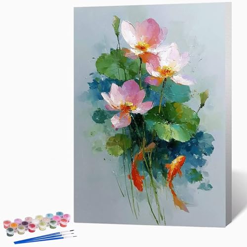 Malen Nach Zahlen Erwachsene Blumen Malen Nach Zahlen Tuschemalerei, Bastelset Erwachsene Mit 3-Pinseln Und Acrylfarbe, DIY Handgemalt öLgemäLde Kit FüR Geschenke, Deko 60x80cm Ohne Rahmen -LKF07882V Malen Nach Zahlen Erwachsene Blumen Malen Nach Zahlen Tuschemalerei, Bastelset Erwachsene Mit 3-Pinseln Und Acrylfarbe, DIY Handgemalt öLgemäLde Kit FüR Geschenke, Deko 60x80cm Ohne Rahmen -LKF07882V von Generic