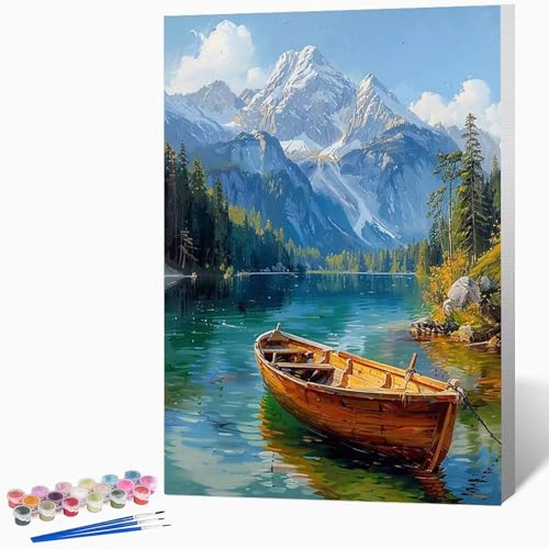 Malen Nach Zahlen Erwachsene Boot Malen Nach Zahlen See, Bastelset Erwachsene Mit 3-Pinseln Und Acrylfarbe, DIY Handgemalt öLgemäLde Kit FüR Geschenke, Zimmer Deko 70×95cm Ohne Rahmen -LKF076249 Malen Nach Zahlen Erwachsene Boot Malen Nach Zahlen See, Bastelset Erwachsene Mit 3-Pinseln Und Acrylfarbe, DIY Handgemalt öLgemäLde Kit FüR Geschenke, Zimmer Deko 70×95cm Ohne Rahmen -LKF076249 von Generic