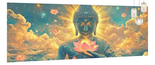 Malen Nach Zahlen Erwachsene Buddha, DIY Malen Nach Zahlen XXL Paint by Numbers für Anfänger, Bastelset Handgemalt Ölgemälde Kreativ Set Mit Pinseln und Acrylfarbe, Home Décor Blume 70 X 140cm Y1034 Malen Nach Zahlen Erwachsene Buddha, DIY Malen Nach Zahlen XXL Paint by Numbers für Anfänger, Bastelset Handgemalt Ölgemälde Kreativ Set Mit Pinseln und Acrylfarbe, Home Décor Blume 70 X 140cm Y1034 von Generic
