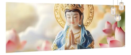 Malen Nach Zahlen Erwachsene Buddha, DIY Malen Nach Zahlen XXL Paint by Numbers für Anfänger, Bastelset Handgemalt Ölgemälde Kreativ Set Mit Pinseln und Acrylfarbe, Home Décor Blume 80 X 200cm Y1028 Malen Nach Zahlen Erwachsene Buddha, DIY Malen Nach Zahlen XXL Paint by Numbers für Anfänger, Bastelset Handgemalt Ölgemälde Kreativ Set Mit Pinseln und Acrylfarbe, Home Décor Blume 80 X 200cm Y1028 von Generic